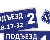 номера подъездов, квартир